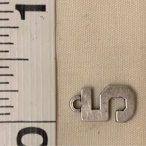 James Avery Silver number 5 Bracelet Charm